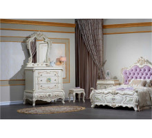 Комод с зеркалом в спальню Шанель (крем)