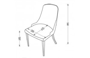 Обеденный стул для гостиной Карлино (Carlino) CARL-16A-01
