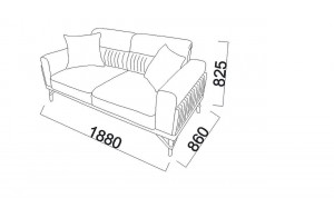 Двухместный диван Валенсия (Valencia) Беллона