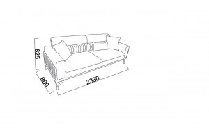 Трехместный диван Валенсия (Valencia) Беллона