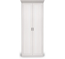 Шкаф 2-х дверный Неаполь Ясень анкор светлый (патина "серебро")