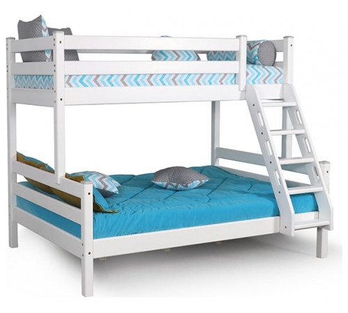 Двухъярусная кровать Адель (белая)