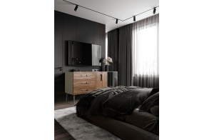 Комод для гостиной Богемия Вуд (Bogemia Wood) БМКМ-4(Wo)[5][10]